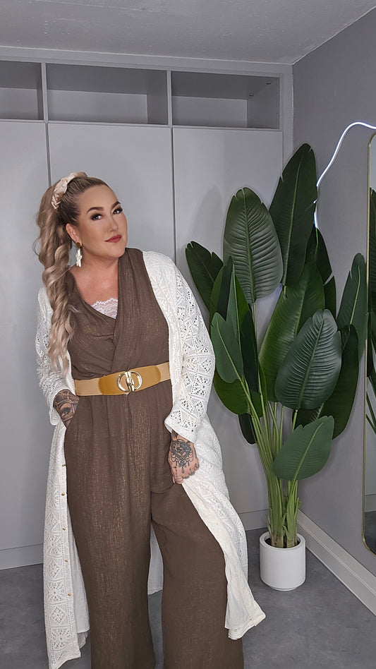 Jumpsuit Kayla Schokobraun