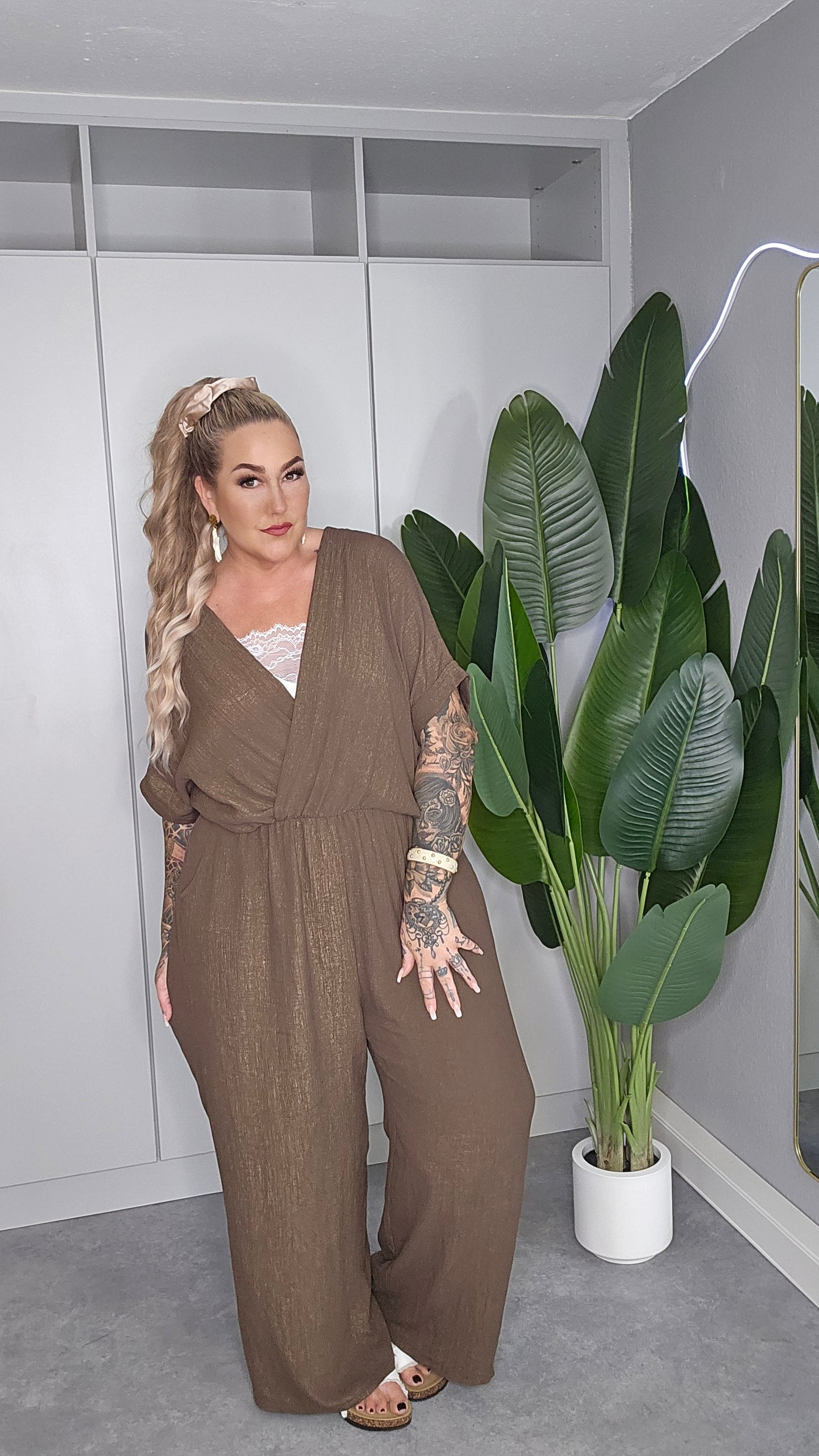 Jumpsuit Kayla Schokobraun