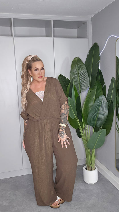 Jumpsuit Kayla Schokobraun