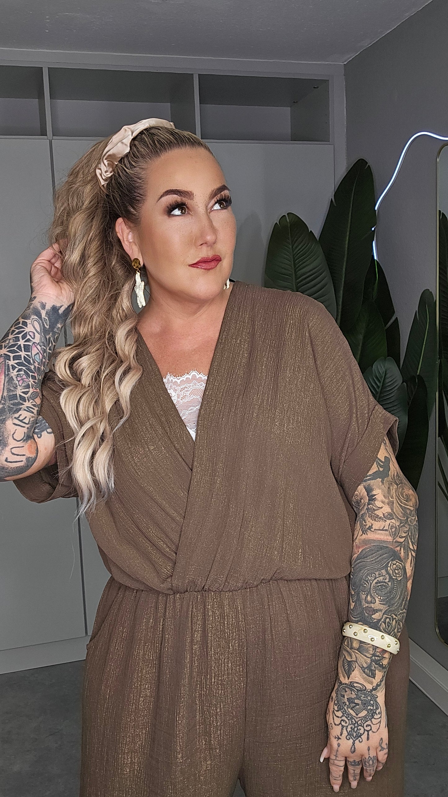 Jumpsuit Kayla Schokobraun