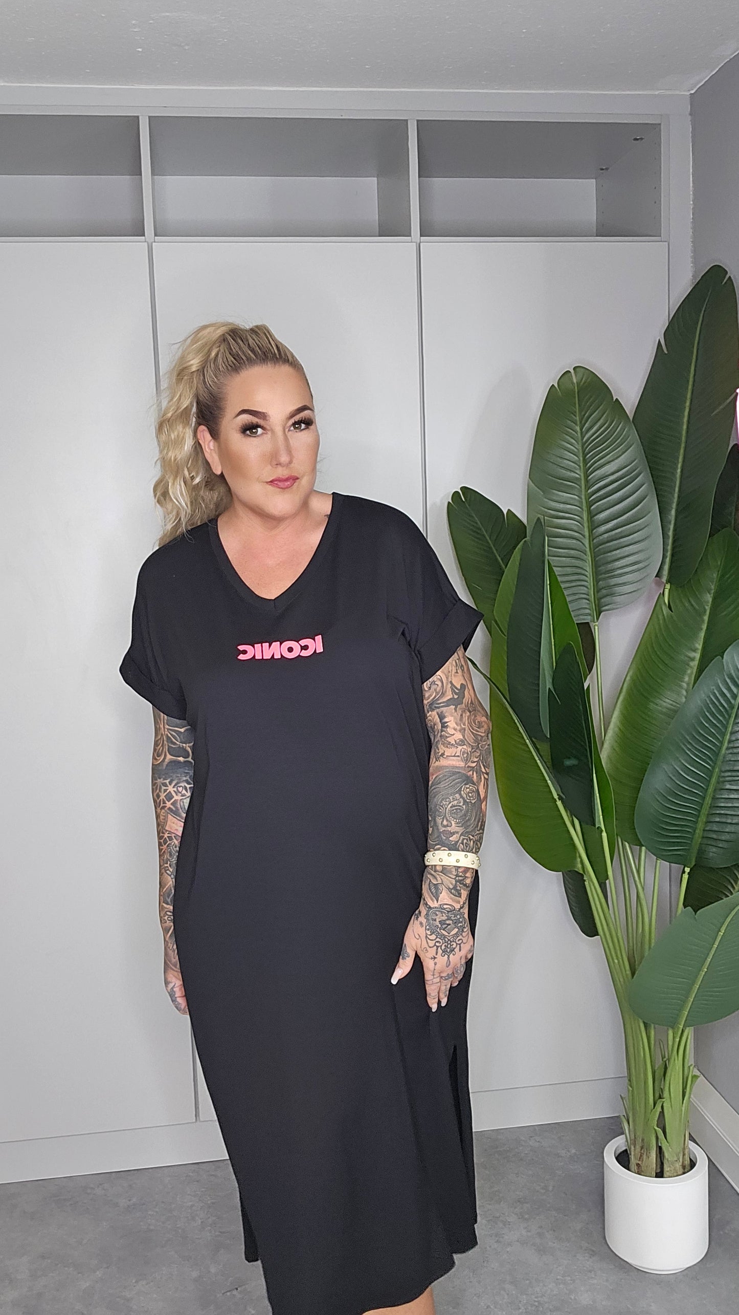 Longshirt ICONIC schwarz 🖤