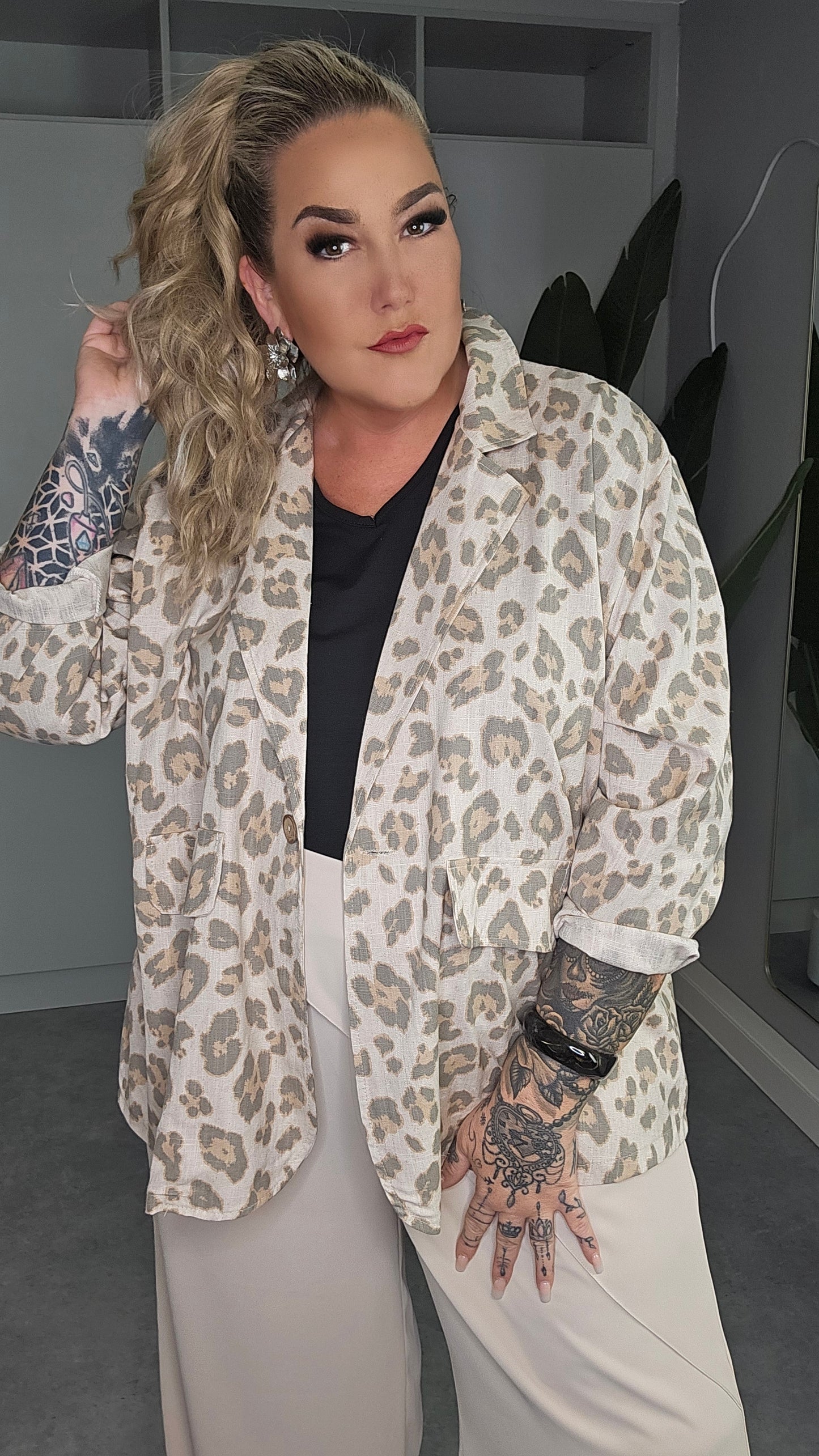 Blazer Leoprint