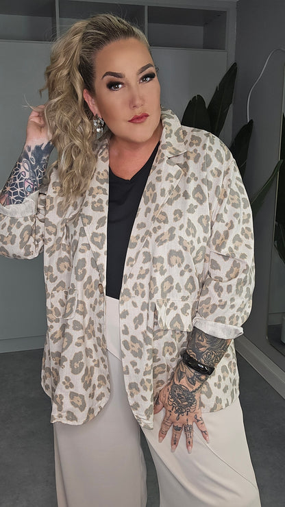 Blazer Leoprint