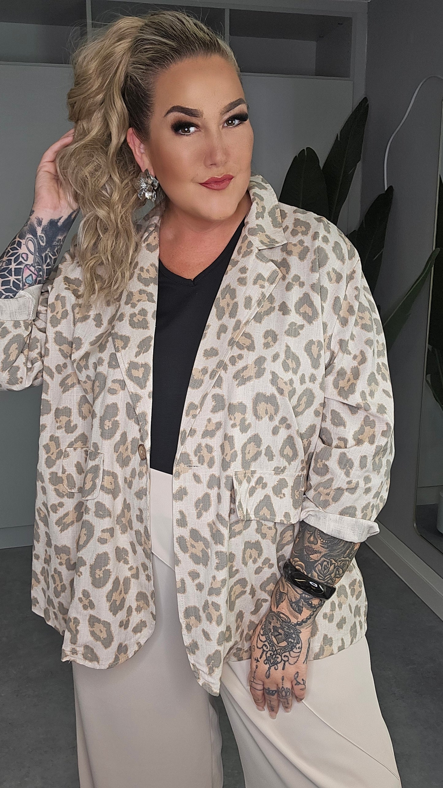 Blazer Leoprint