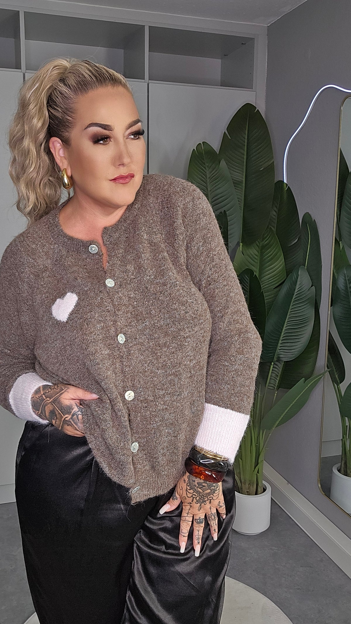 Cardigan mit Herz