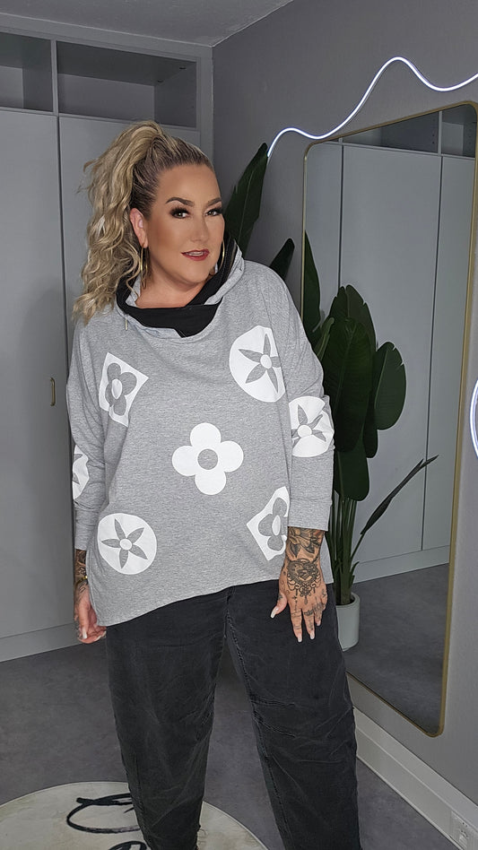 Longshirt Blume