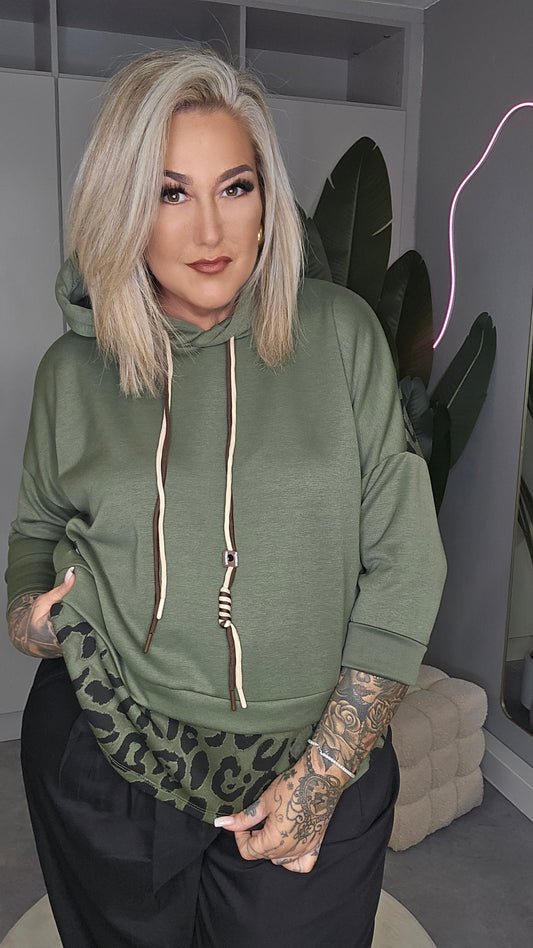 Leo Kapuzenshirt Khaki
