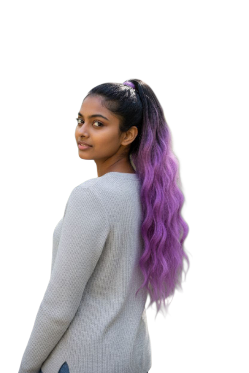 "Haarteil Lilac elegance in zartem Lila-Ton für elegante Frisuren"