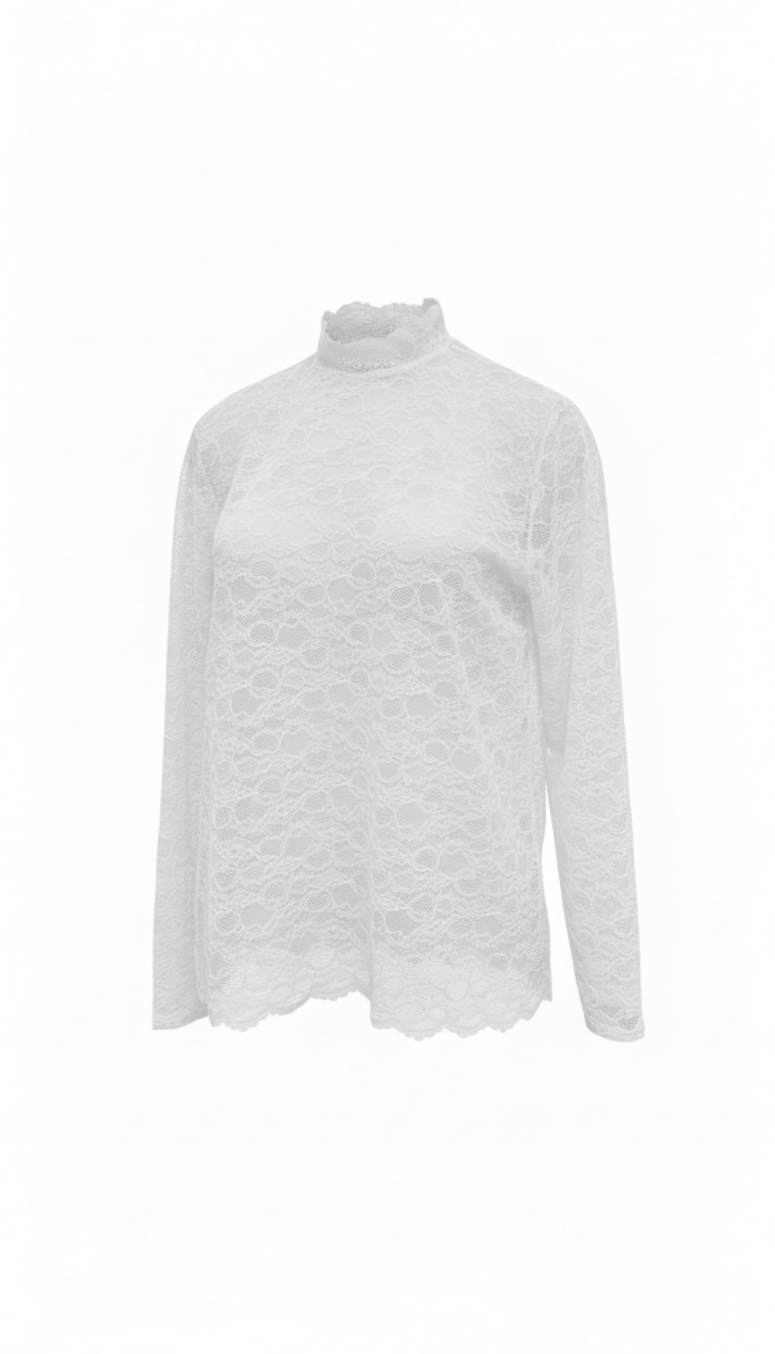 Spitzen Shirt Milana weiss