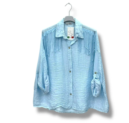 Bluse mit Fransen