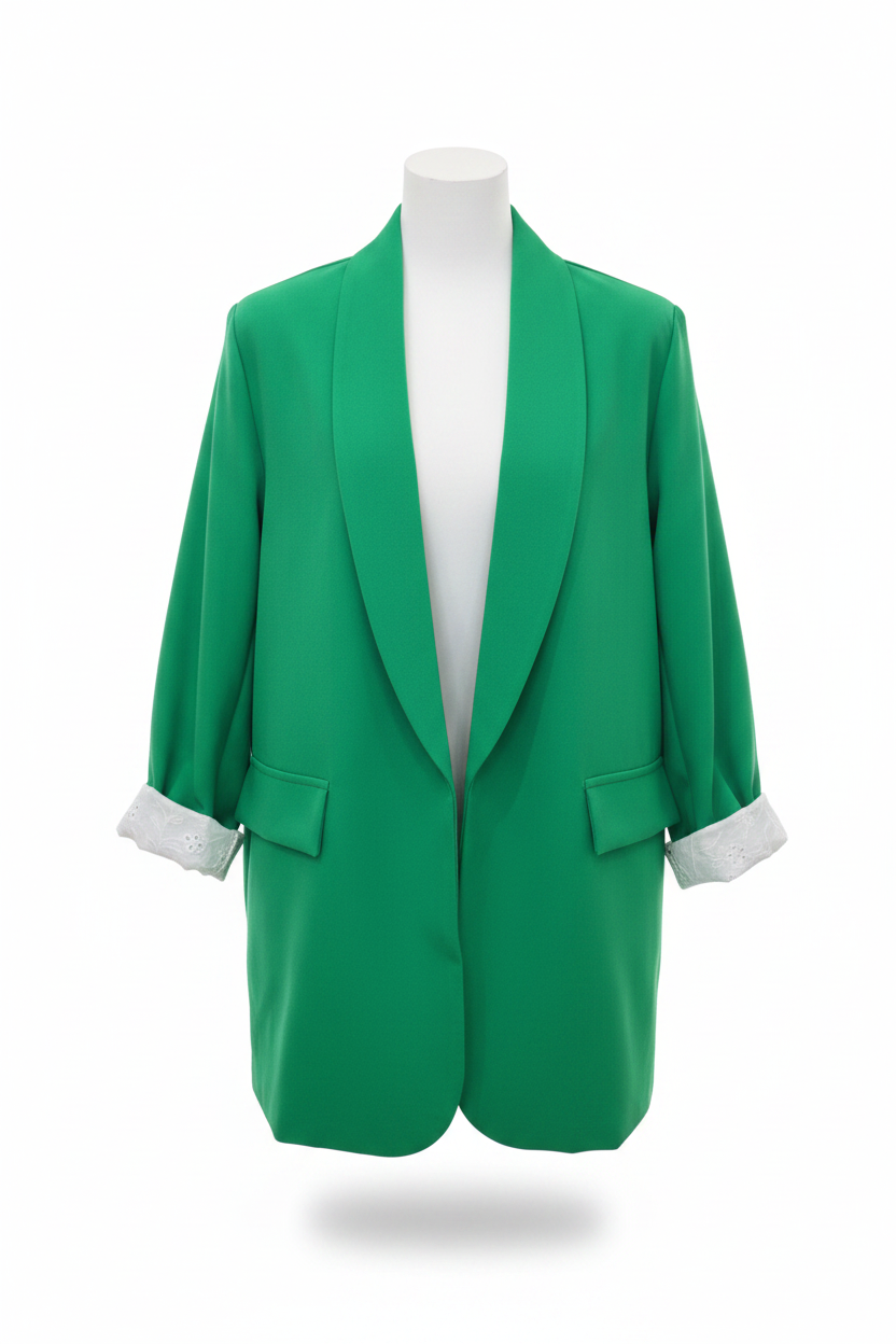 Blazer Lochstick Grün