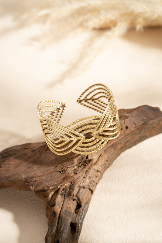 Statement-Armband mit Art-déco-Charme