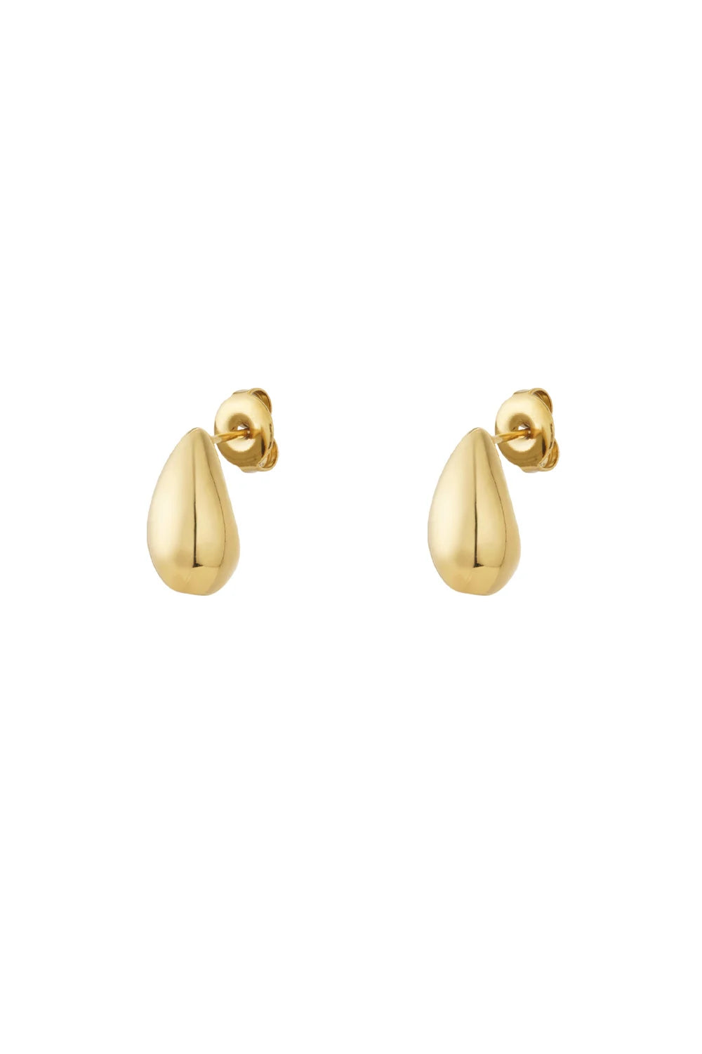 Tropfen Ohrstecker Edelstahl 14K vergoldet Gold oder Silber