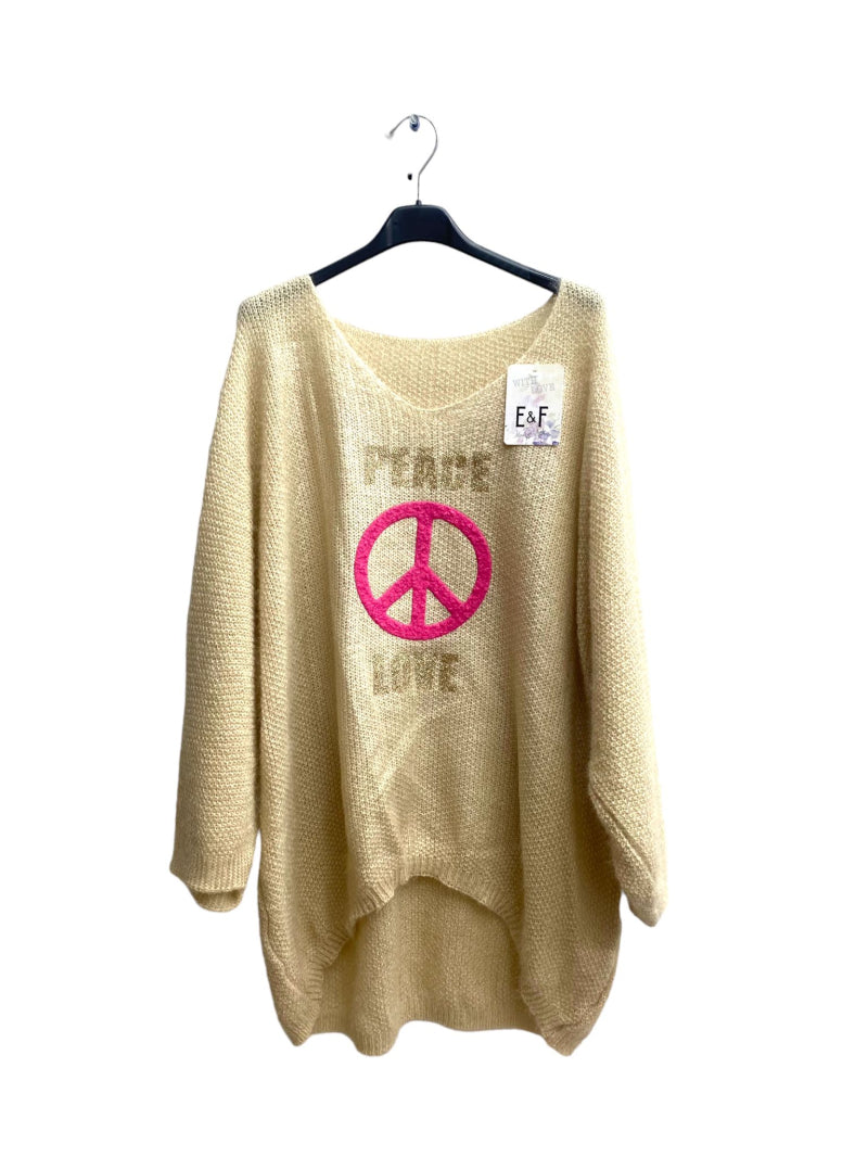 Pullover  "Peace&Love"