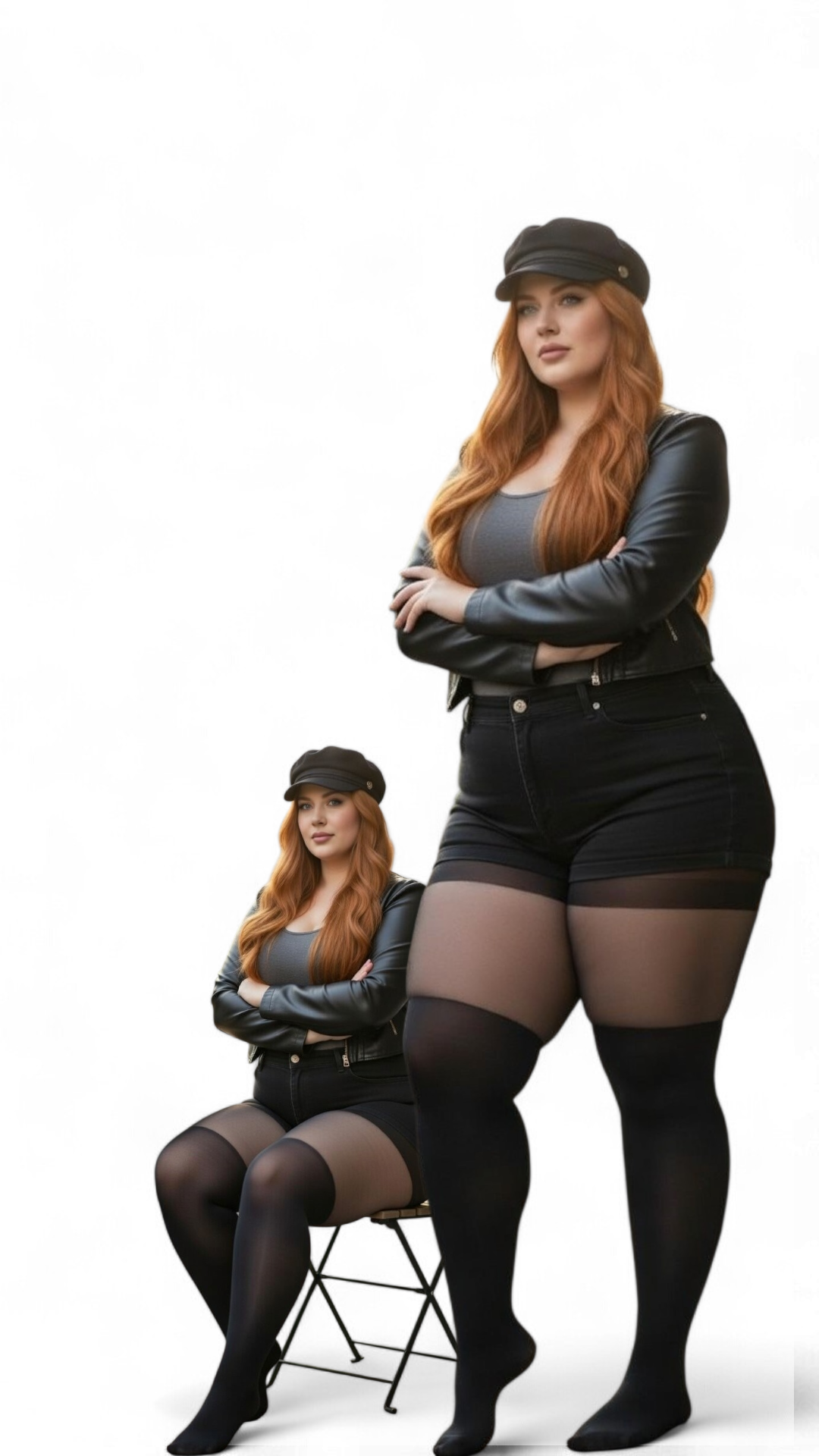 Overknee-Strumpfhose Schwarz