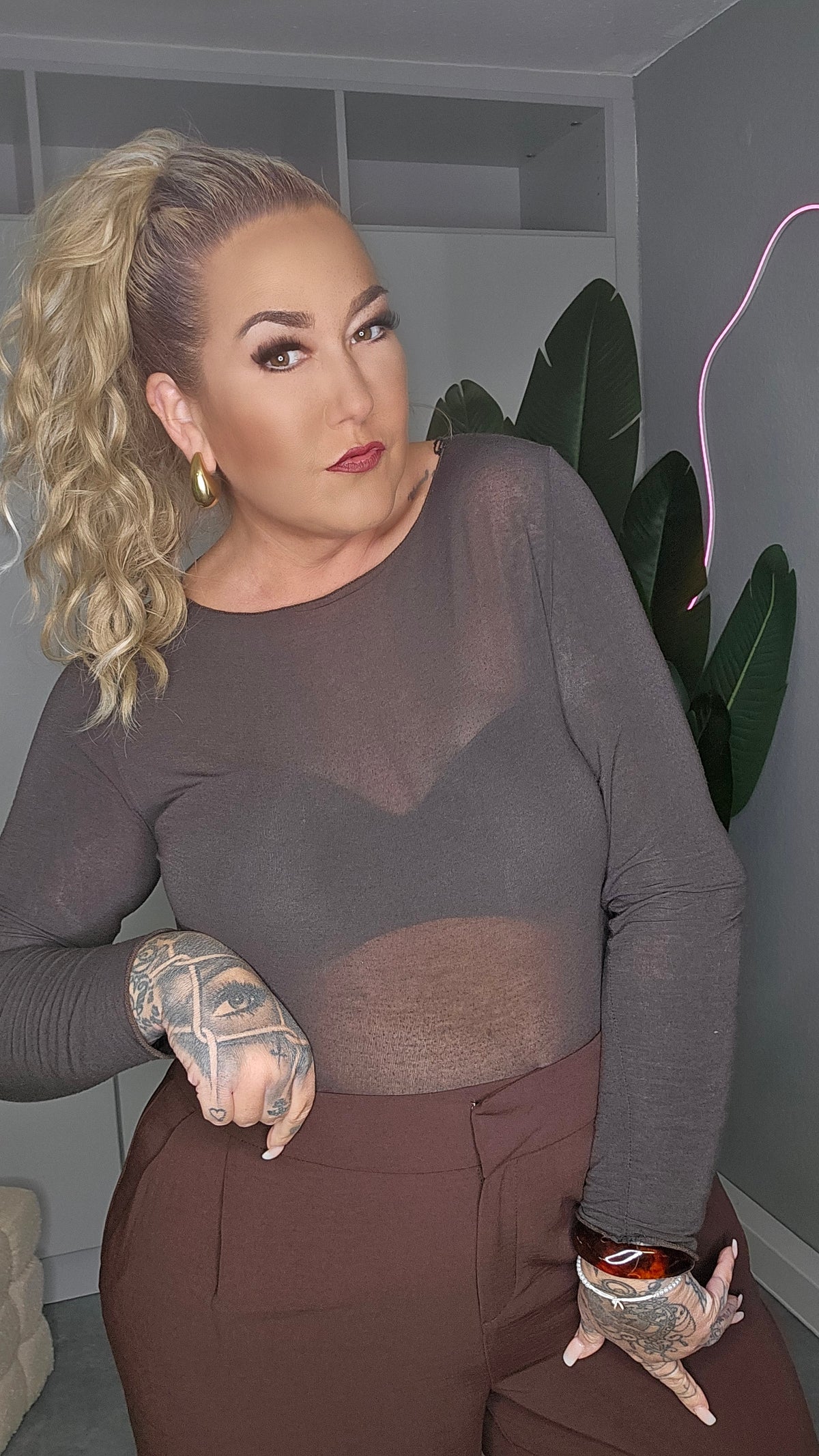 Cashmer Mix Shirt Schokolade